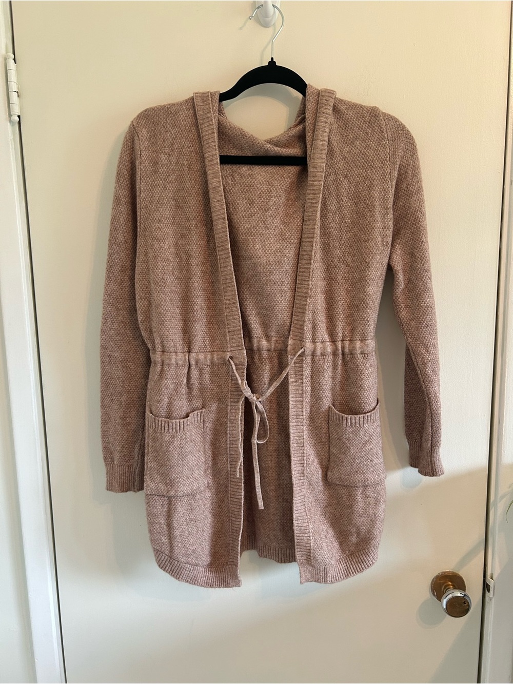 Cozy Hooded Open-Front Cardigan Sweater